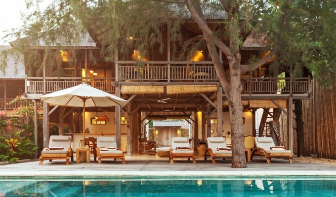 Indonésie Location Vacances Villa Iles Gili avec piscine privée et personnel inclus