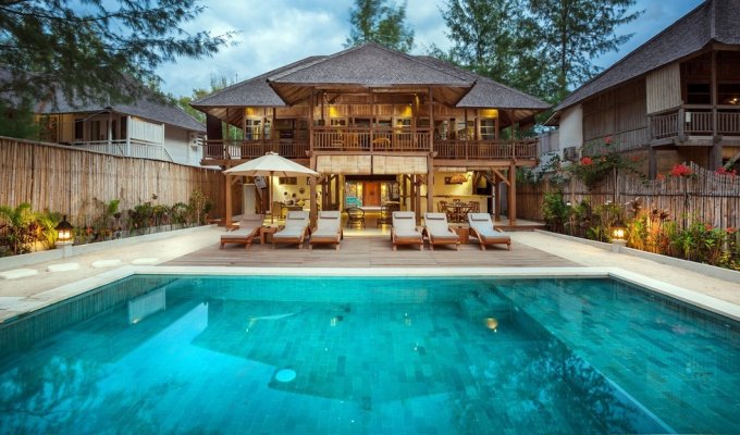 Indonésie Location Vacances Villa Iles Gili avec piscine privée et personnel inclus