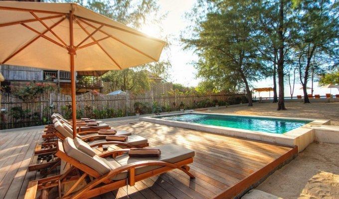 Indonésie Location Vacances Villa Iles Gili avec piscine privée et personnel inclus