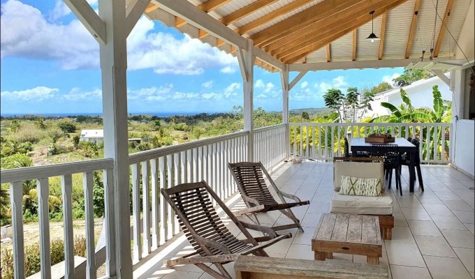 Location villa Guadeloupe Marie Galante avec piscine privée vue sur mer