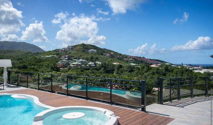 Location Villa Martinique Les Trois Ilets piscine privée vue sur mer 