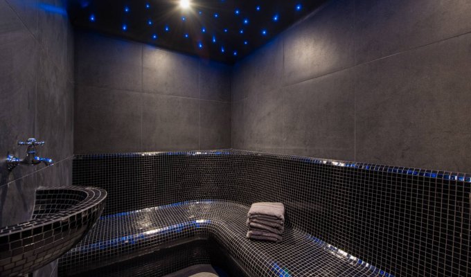 Location chalet de luxe Verbier piscine hammam sauna