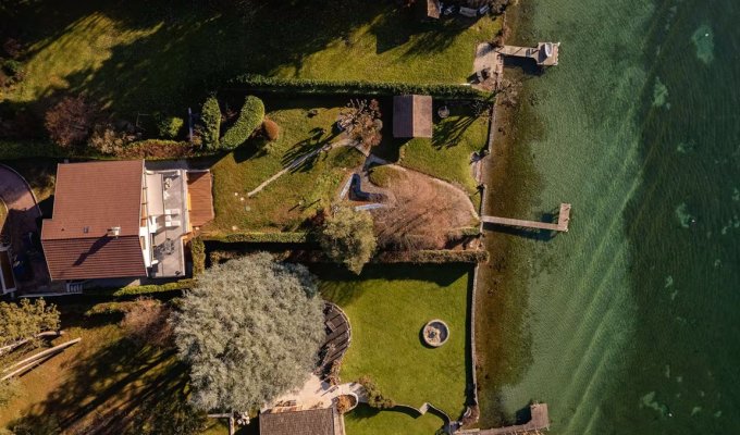Location Villa Lac d'Annecy à Veyrier du Lac ponton privé 