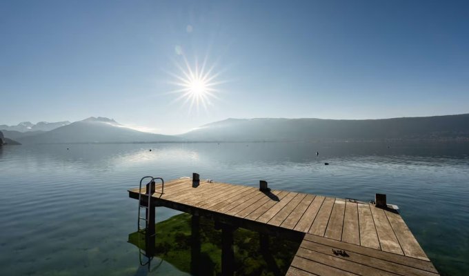 Location Villa Lac d'Annecy à Veyrier du Lac ponton privé 