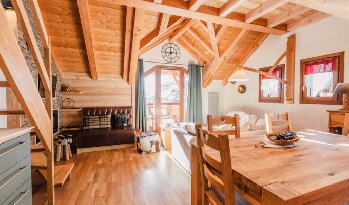 Location Appartement Montgenevre en résidence standing ski aux pieds et garage Acces Spa