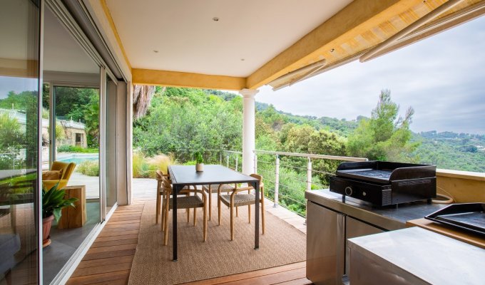 Location Villa Cote d Azur Nice 6 km de la plage piscine privée