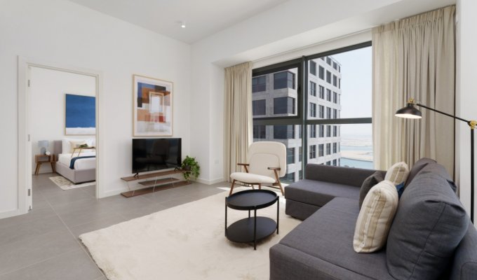 Location Appartement Abu Dhabi Ile Al Reem vue mer Piscine Gym