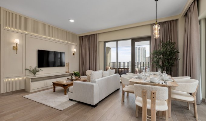 Location appartement Dubai Creek Beach en Residence avec piscine