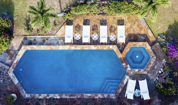 BVI Location Villa Virgin Gorda Mahoe bay Plage Piscine Personnel Chef Jacuzzi