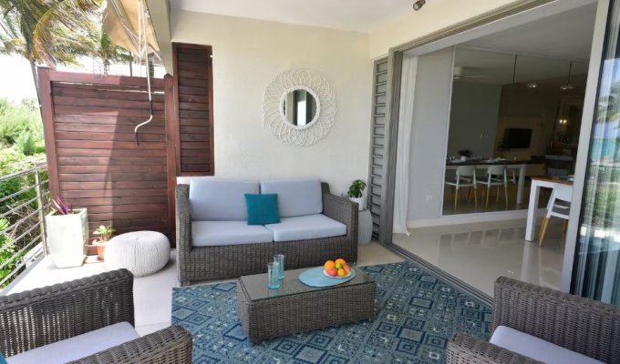 Ile Maurice Location Appartement en Residence  sur la plage de Pointe d'Esny