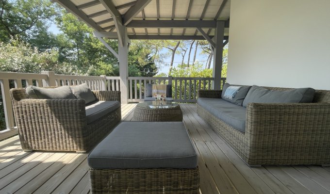 Bassin d'Arcachon Location villa de luxe Pyla sur Mer plage à pieds