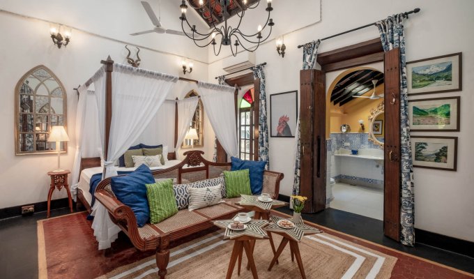 Location villa de luxe Goa avec piscine privée et proche de Bastora et Mapusa avec petit-déjeuner et ménage