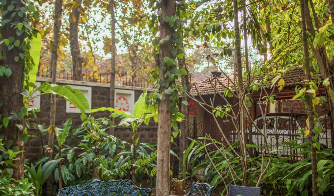 Location villa de luxe Goa Siolim avec piscine privée, wellness (yoga, sport et danse), petit-déjeuner et ménage
