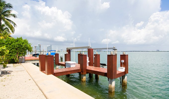 Location Villa Luxe Miami Beach en front de mer Venetian Islands Floride