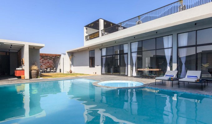 Location villa Jodhpur Rajasthan avec piscine privée chauffée, jacuzzi, chef et petit-déjeuner  