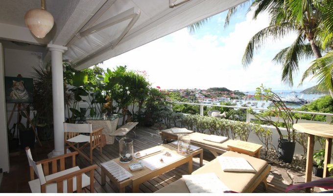 Location Vacances St Barthélémy - Appartement à St Barth surplombant le port de Gustavia - Caraibes - Antilles Françaises