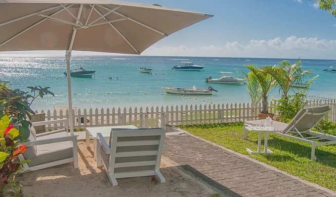 Location Bungalow Ile Maurice Pieds dans l'eau plage Trou aux Biches