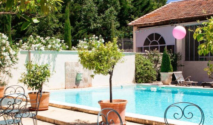 Avignon location villa luxe Provence avec piscine privee réceptions mariage