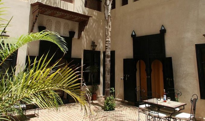 Vue Patio riad de charme à Marrakech