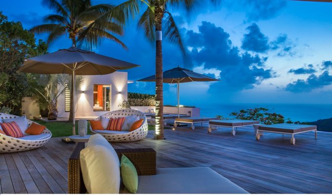 LOCATION SAINT BARTHELEMY - Villa de Luxe Vue Mer sur les hauteurs de Gouverneur avec piscine privée - St Barth - Caraibes -  Antilles Françaises