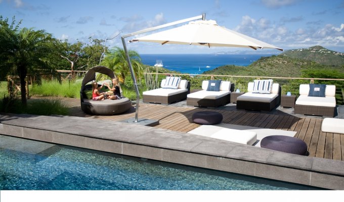 Location Vacances St Barthélémy - Villa de Luxe à St Barth avec piscine privée et vue mer - Lurin - Caraibes - Antilles Françaises