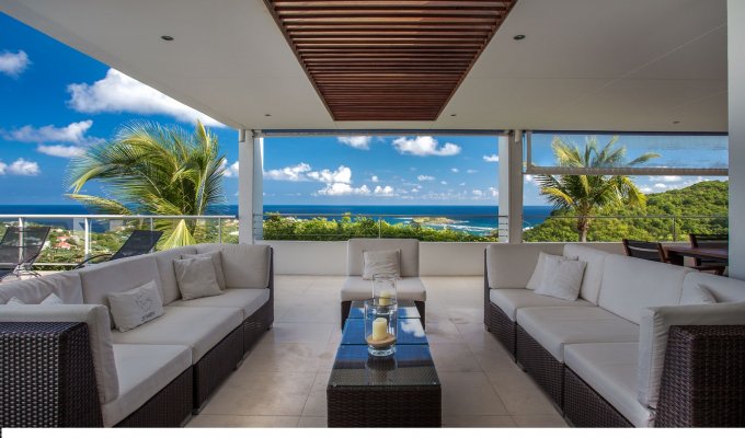 Location Vacances St Barthélémy - Villa de Luxe à St Barth avec piscine privée et vue mer - Camaruche - Caraibes - Antilles Francaises