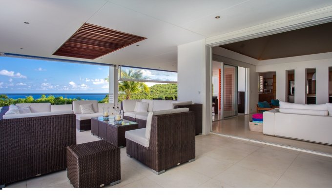 Location Vacances St Barthélémy - Villa de Luxe à St Barth avec piscine privée et vue mer - Camaruche - Caraibes - Antilles Francaises