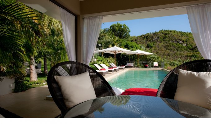 Location Vacances St Barthélémy - Villa de Luxe à St Barth avec piscine privée et vue mer - Lorient - Caraibes - Antilles Françaises 