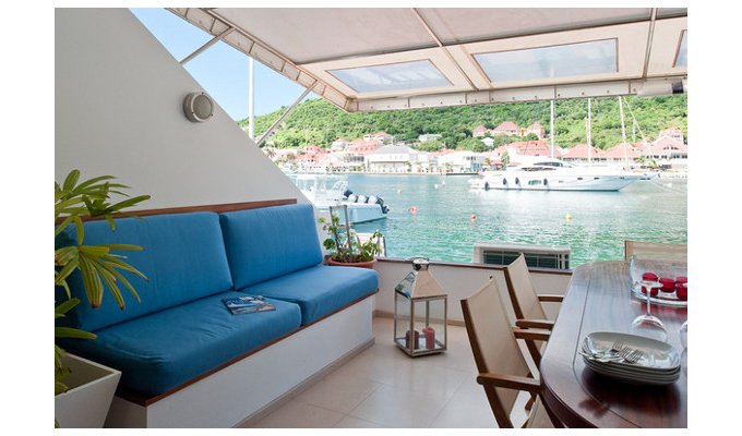 Location Vacances St Barthélémy - Appartement à St Barth directement sur le port de Gustavia - Caraibes - Antilles Françaises
