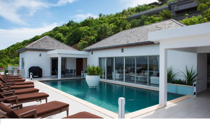 Location Vacances St Barthélémy - Villa de Luxe avec piscine privée et Vue Mer à St Barth - Marigot - Caraibes - Antilles Françaises