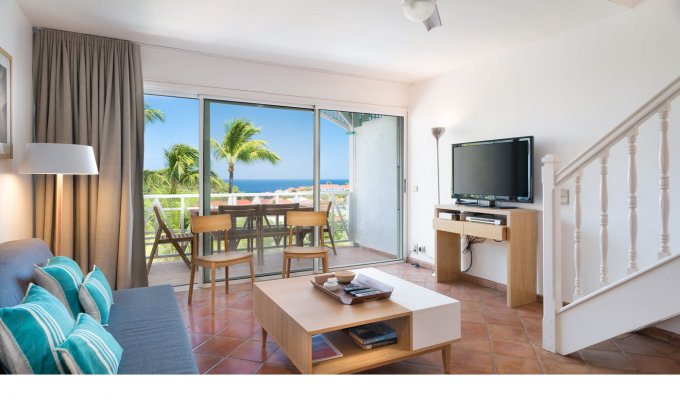 LOCATION SAINT BARTHELEMY - Appartement en Résidence dominant le port de Gustavia - St Barth - Caraibes -  Antilles Françaises