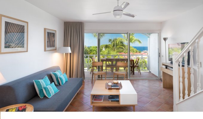 LOCATION SAINT BARTHELEMY - Appartement en Résidence dominant le port de Gustavia - St Barth - Caraibes -  Antilles Françaises