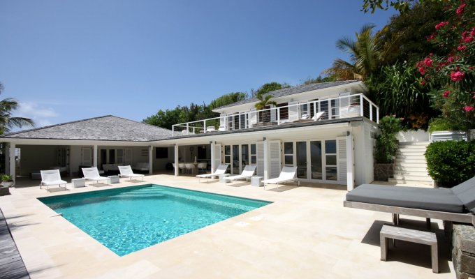 LOCATION SAINT BARTHELEMY - Villa de Luxe avec piscine privée offrant une très belle vue sur le lagon de Grand Cul de Sac - Devet - St Barth - Caraibes - Antilles Françaises