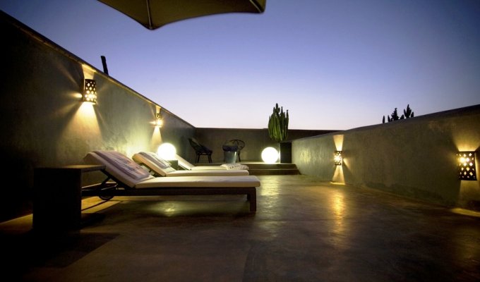 Terrasse riad de charme à Marrakech