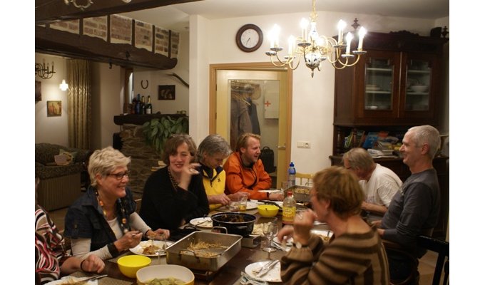 Diner avec nos visiteurs