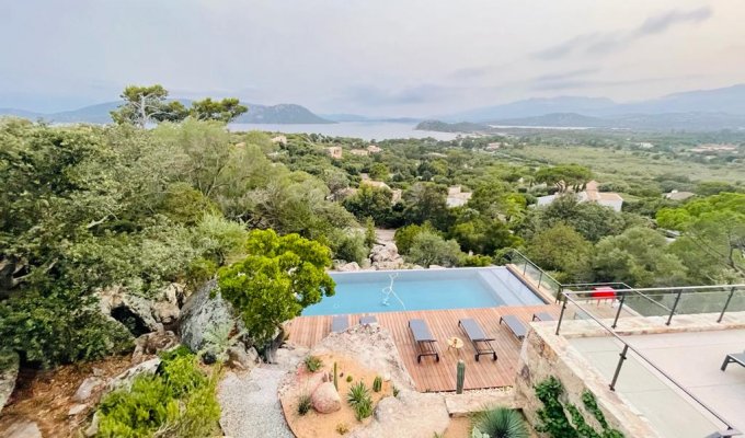 Location Vacances Villa Ste Lucie De Porto Vecchio 6/8 Pers Vue Mer À 5Mn À Pied De La Plage En Corse