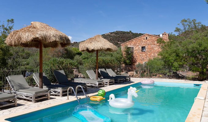 Location Vacances Villa Porto-Vecchio 6 Pers avec Piscine Privee Vue Mer en Corse