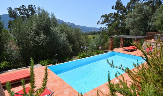 Location Vacances Villa Sartene 6/8 Pers Avec Piscine Privee Hammam Jacuzzi En Corse