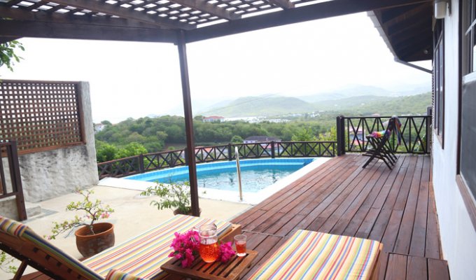 Location villa Sainte Lucie piscine privée - Cap Estate - Antilles -