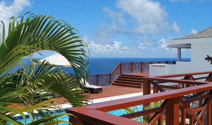 Location villa Sainte Lucie avec vue mer et piscine privée - Cap Estate - Antilles -