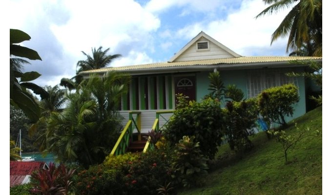 Location villa à Sainte Lucie Marigot Bay avec vue spectaculaire