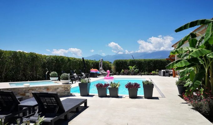 Location Vacances Villa Aleria 8/12 Pers Piscine Privee Proche Plages de Sable en Corse