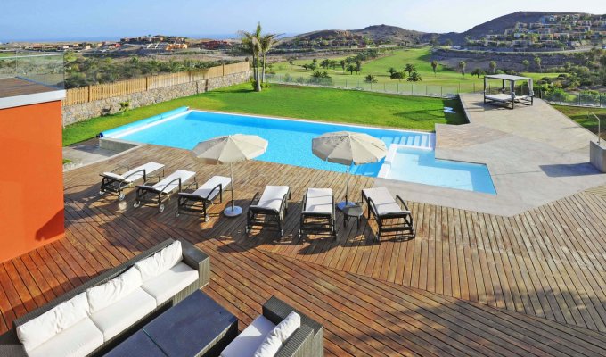 Location villa Grande Canarie Maspalomas Golf Resort piscine privée Iles Canaries