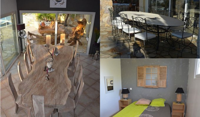 Location Vacances Standing Villa Calvi - Ile Rousse 10 Pers Piscine Privee Chauffee Pieds dans l'Eau en Corse