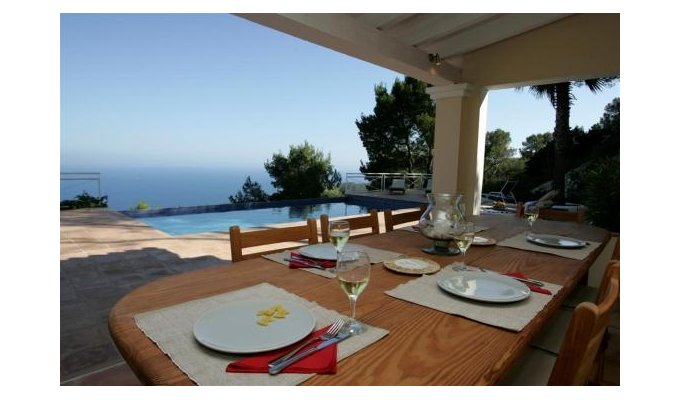 Location Villa de Luxe Ibiza Piscine Privée Bord de Mer Es Cubells Iles Baléares Espagne