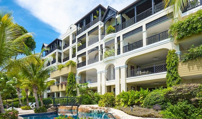 Location luxueux appartement ile de la Barbade en front de mer piscine - St James - Caraibes -