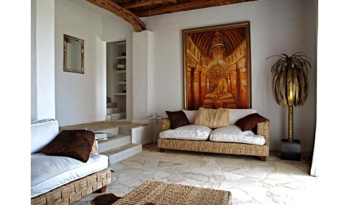 Location Villa Ibiza Piscine Privée Bord de Mer Cala d'Hort Iles Baléares Espagne