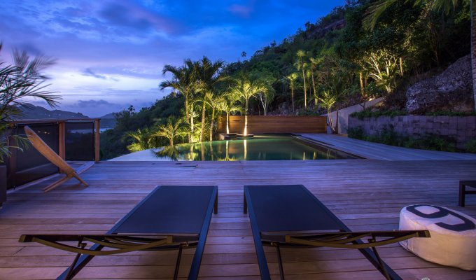 Location Villa de Luxe piscine privée et vue mer - St jean - St Barth - F.W.I. Caribbean