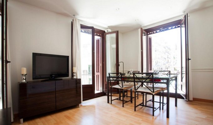 Location appartement Barcelone Montjuic balcon Wifi climatisation