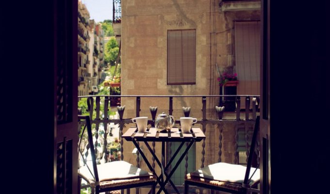 Location appartement Barcelone Montjuic balcon Wifi climatisation